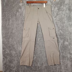 Prana Womens Convertable Hiking  Cargo Pants Stretchy Quick Dry Size 8